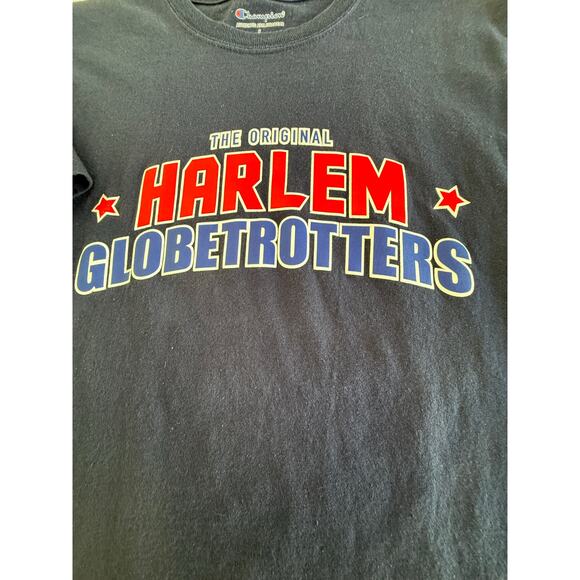 The Original HARLEM GLOBETROTTERS t-shirt Size small Champion Navy - Picture 3 of 9
